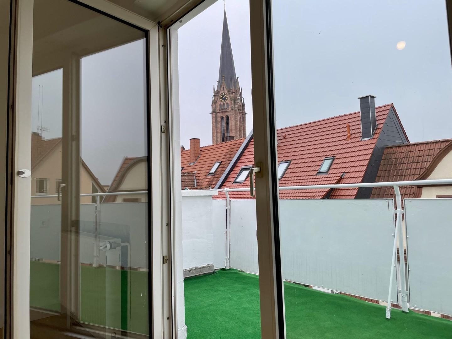 Balkon Blick Nord West