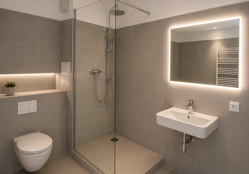 Bad mit Toilette