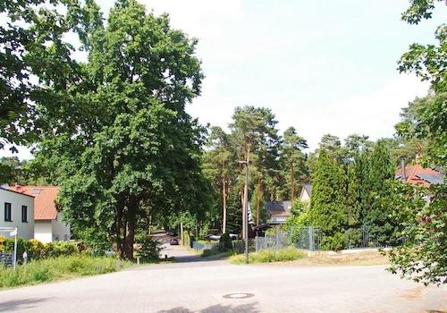 Blick zum Grundstück