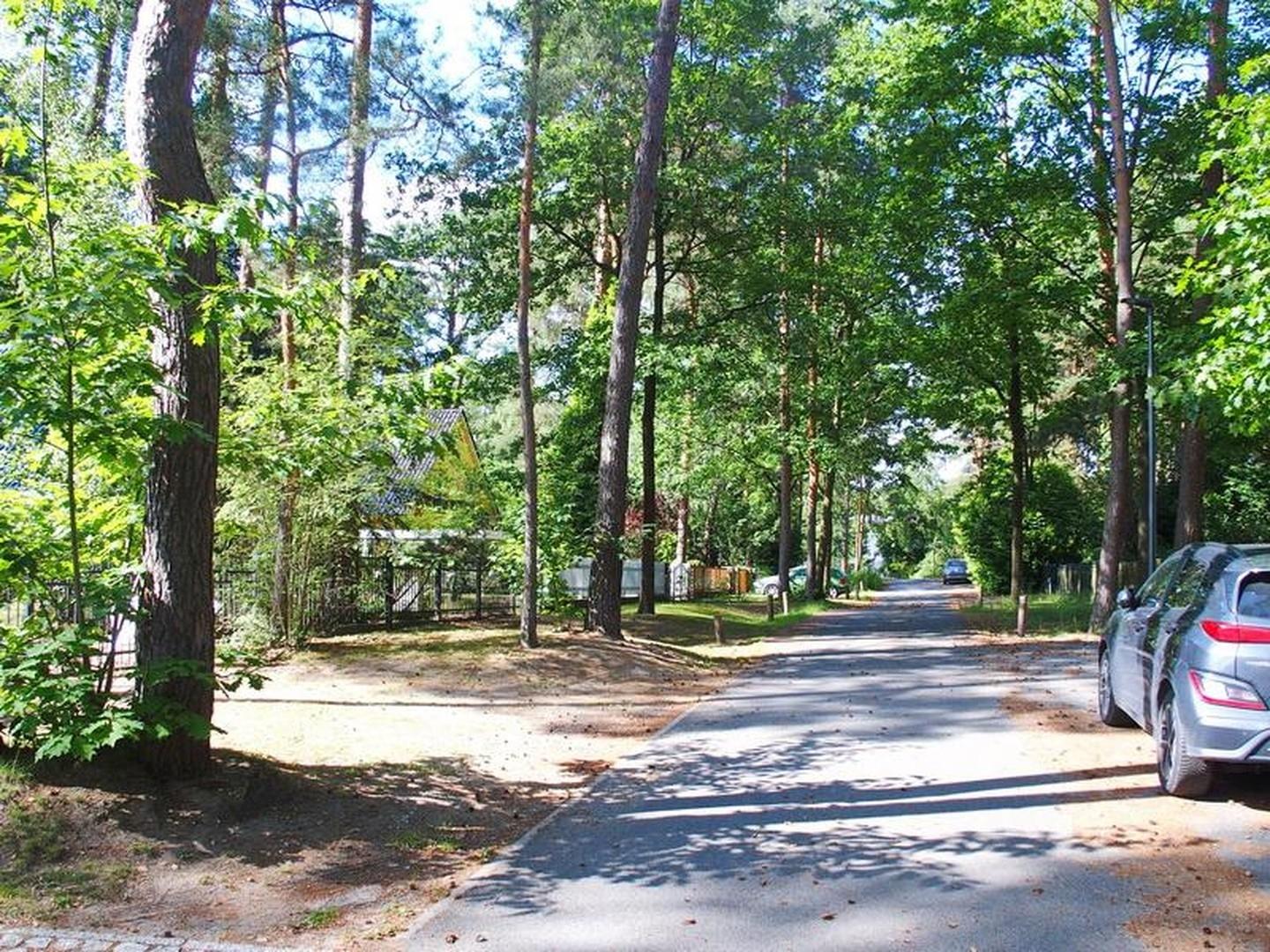 Straße vor dem Grundstück