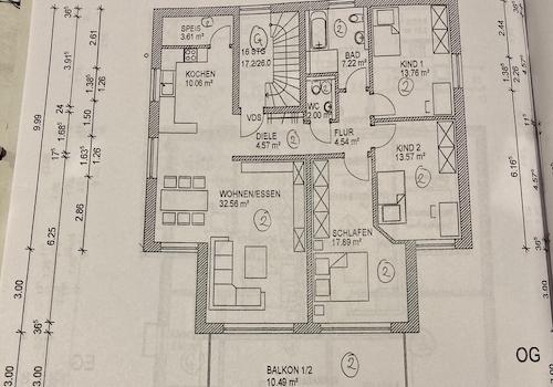 Grundrissplan Wohnung