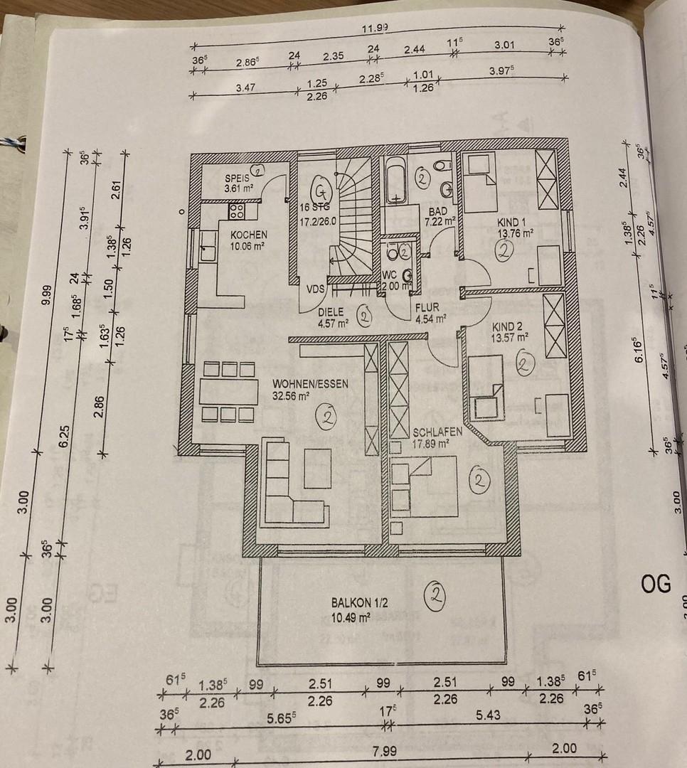 Grundrissplan Wohnung