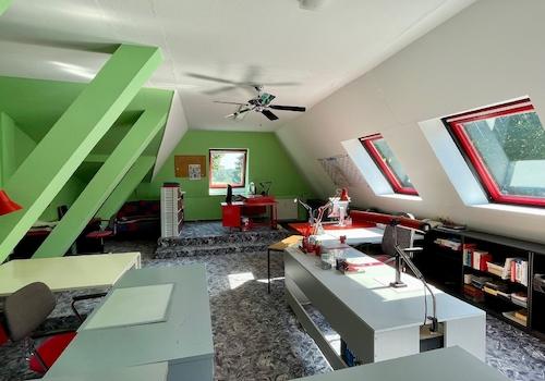 Büro im Dachgeschoss