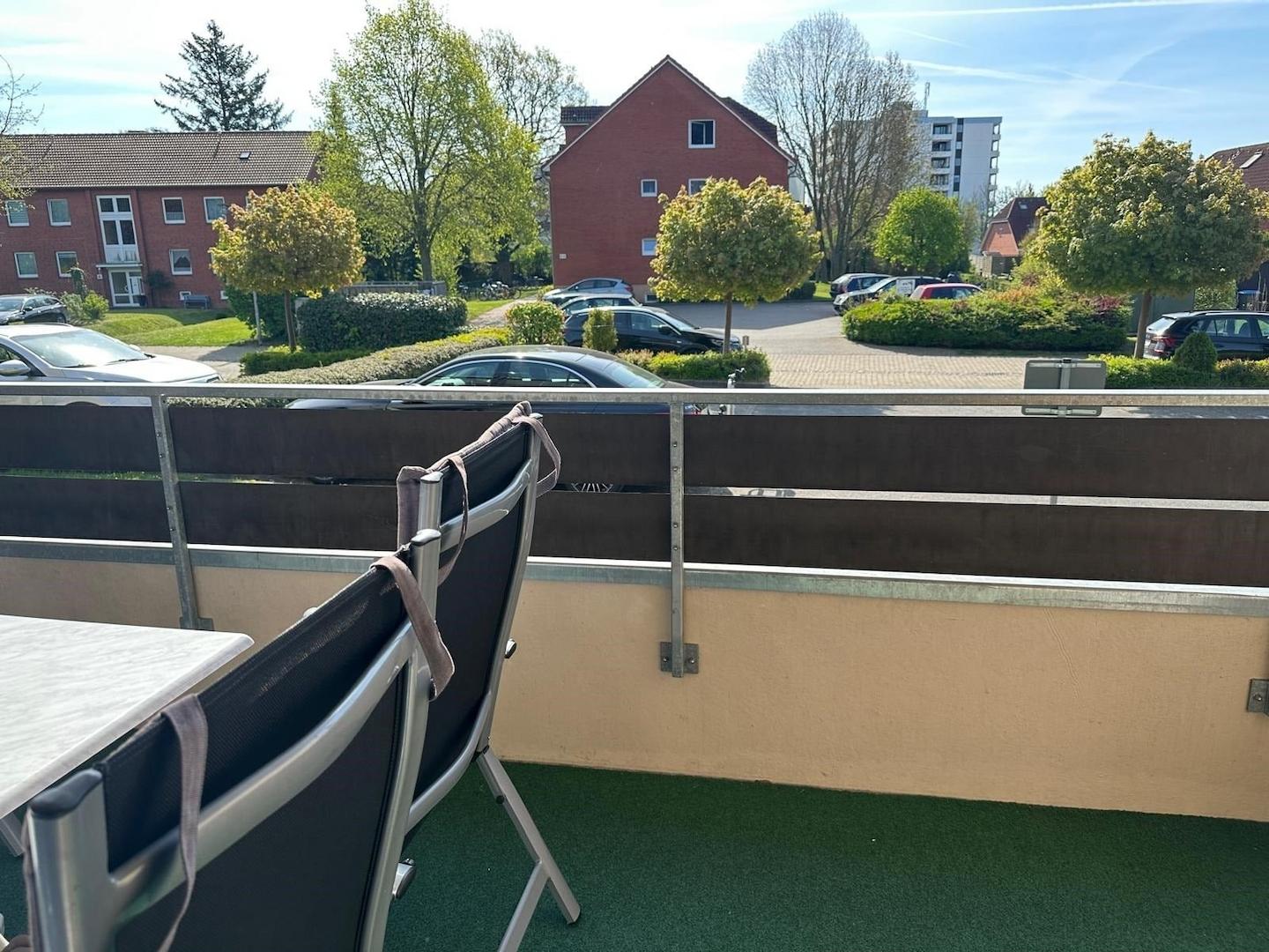 Blick vom Balkon