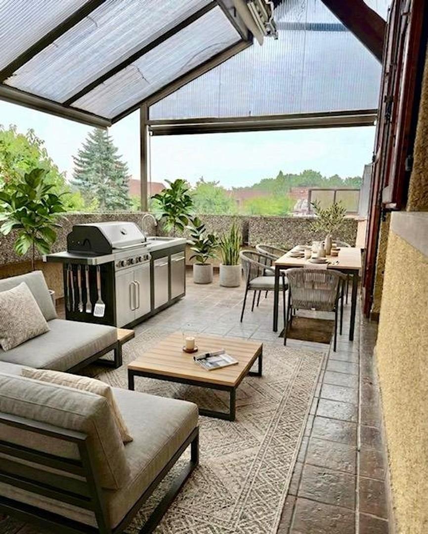 Terrasse bei Wohnzimmer
