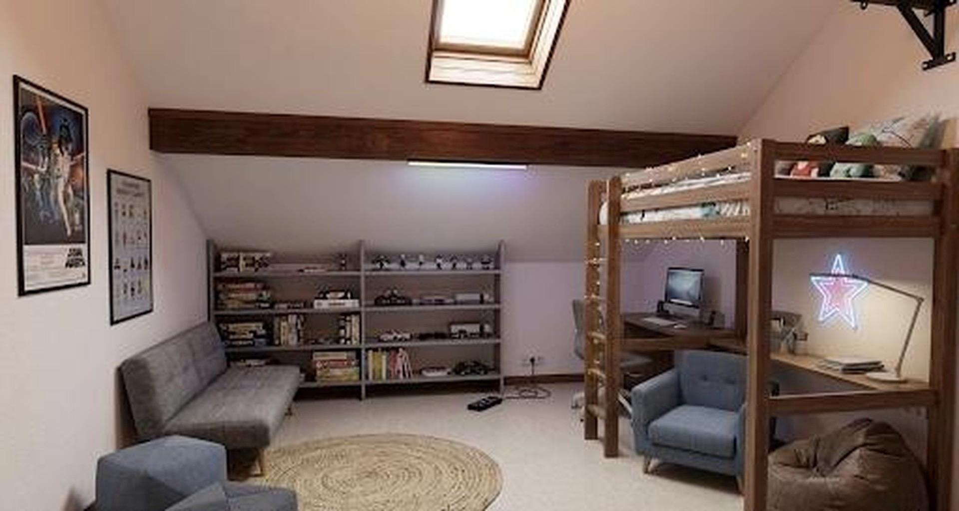 Spielzimmer Dachboden 