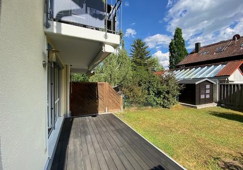 Terrasse:Garten Richtung Osten