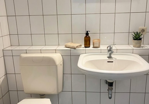 Gepflegtes Duschbad mit WC