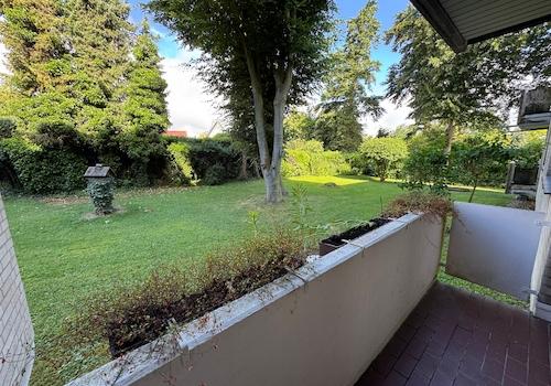 Blick vom Balkon