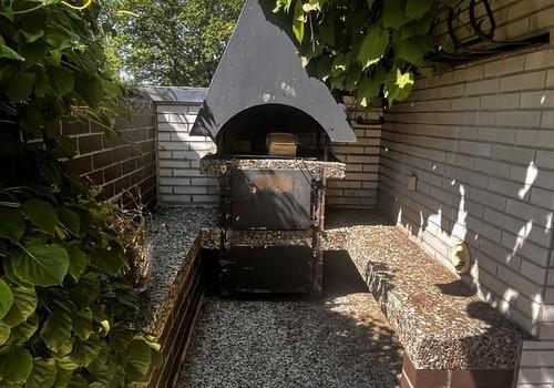 Grillecke auf der Terrasse
