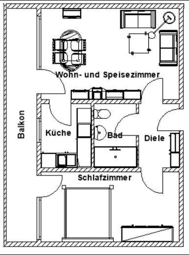 Grundriss – 51 m² Wohnfläche