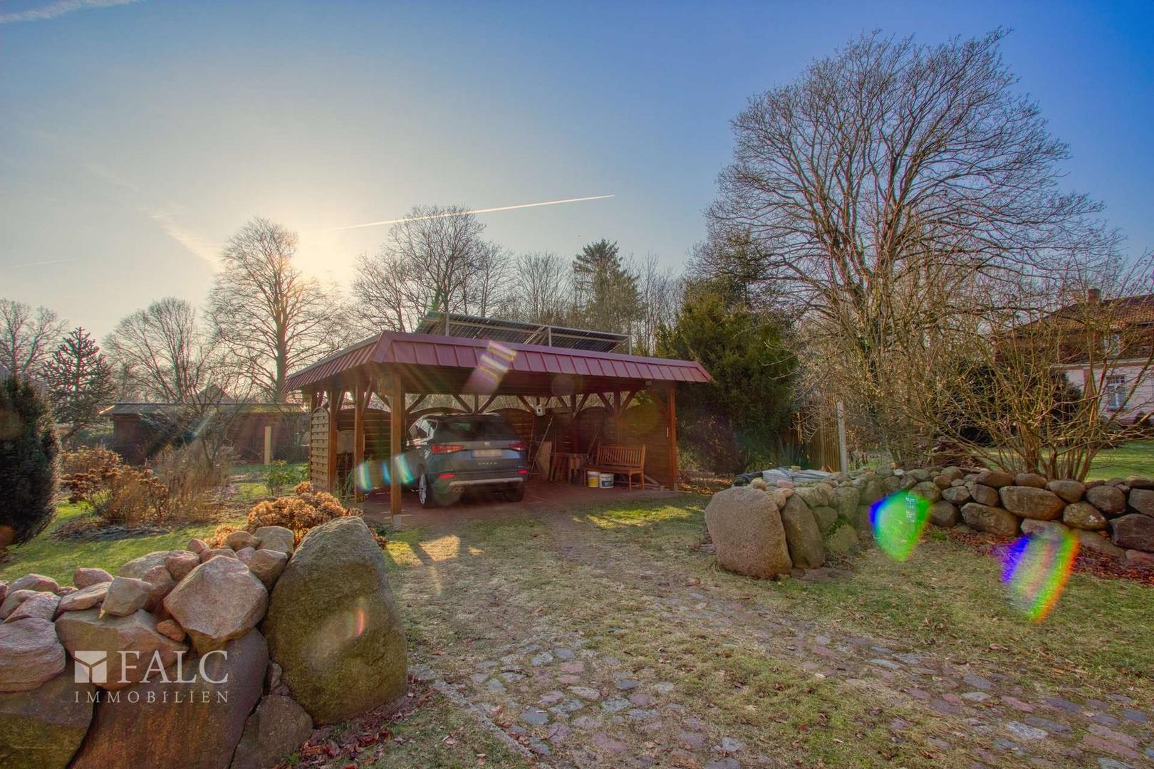 Doppelcarport mit Solar 
