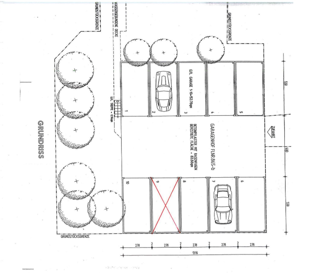 Grundriss Garage