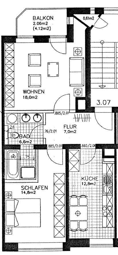 Grundriss WE7