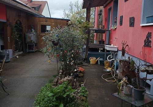 Sicht vom Eingang parkplatz