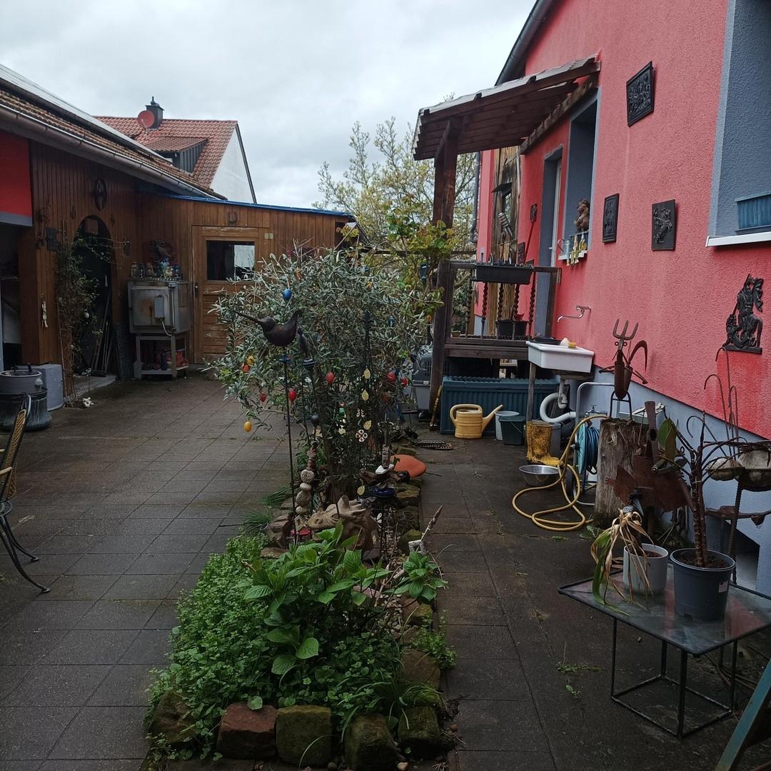 Sicht vom Eingang parkplatz