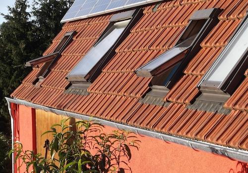 Dach mit PV Hinterhaus