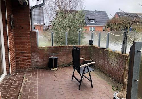 Terrasse vom Garten aus