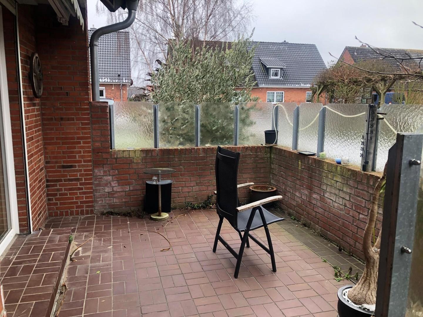 Terrasse vom Garten aus