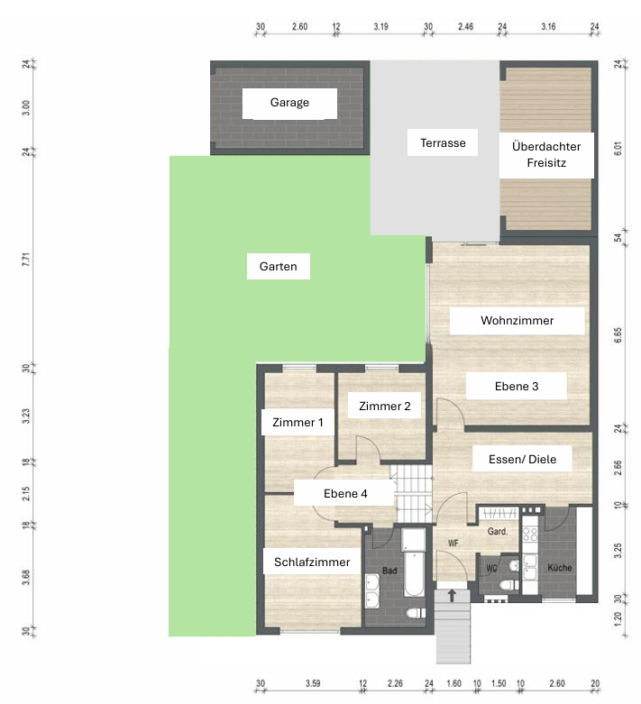 Grundriss Ebene 3