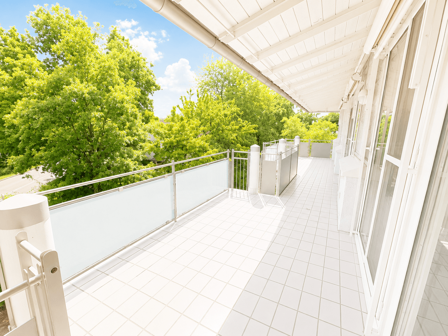 Blick auf den Balkon