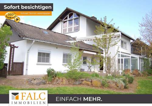 Ansicht vom Garten auf das Haus