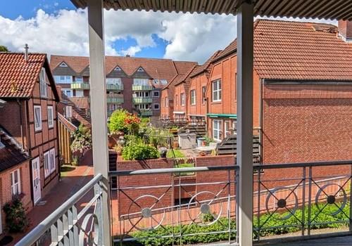 Blick vom Balkon