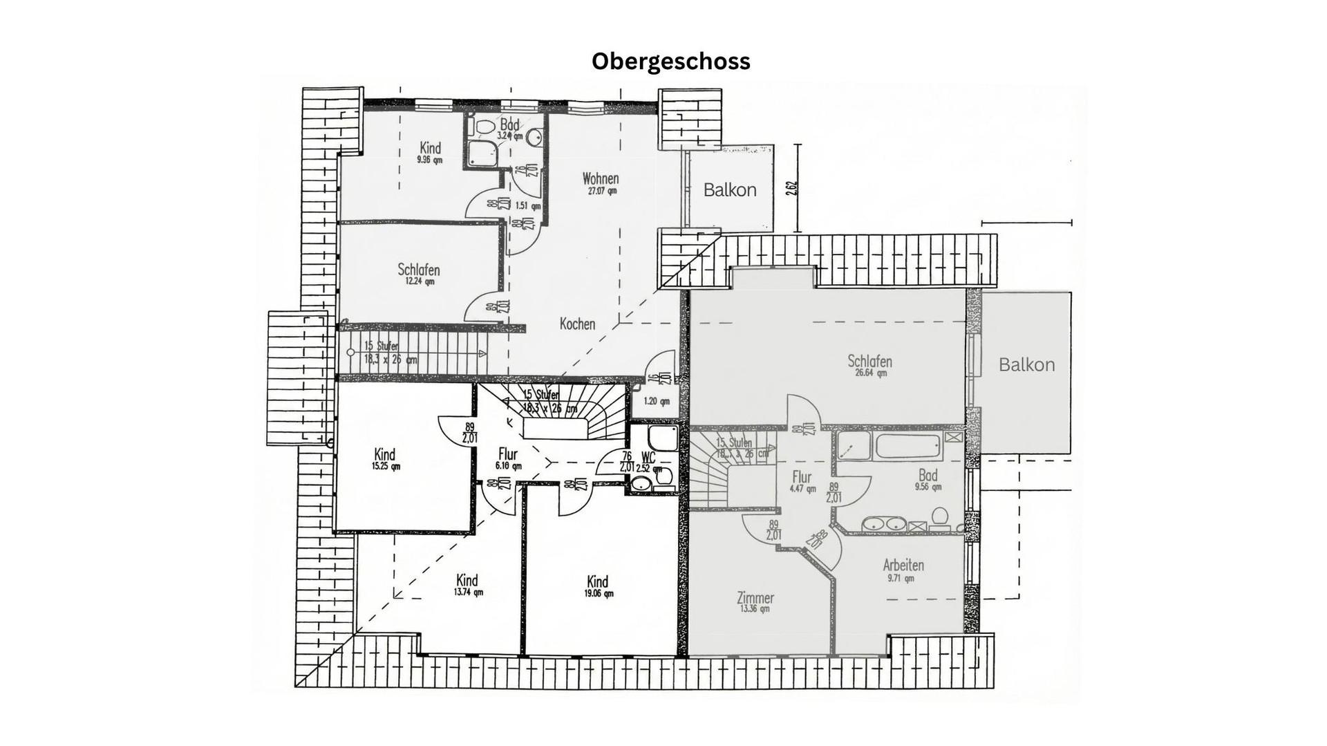 Grundriss Obergeschoss