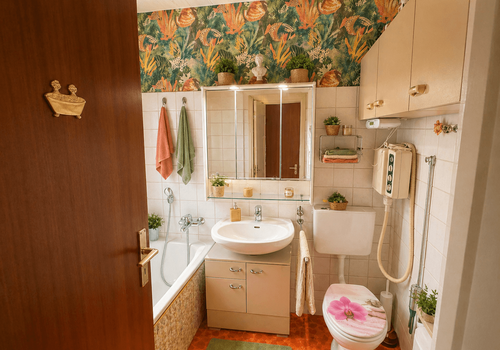 Badezimmer mit Wanne