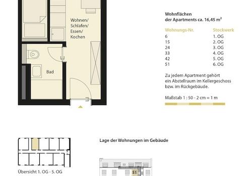 Typ 3 - 16,45 m²