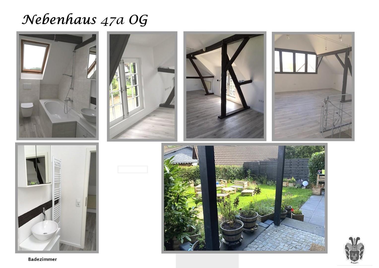 Nebenhaus 47a OG + Garten