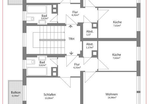 Grundriss 2. Obergeschoss
