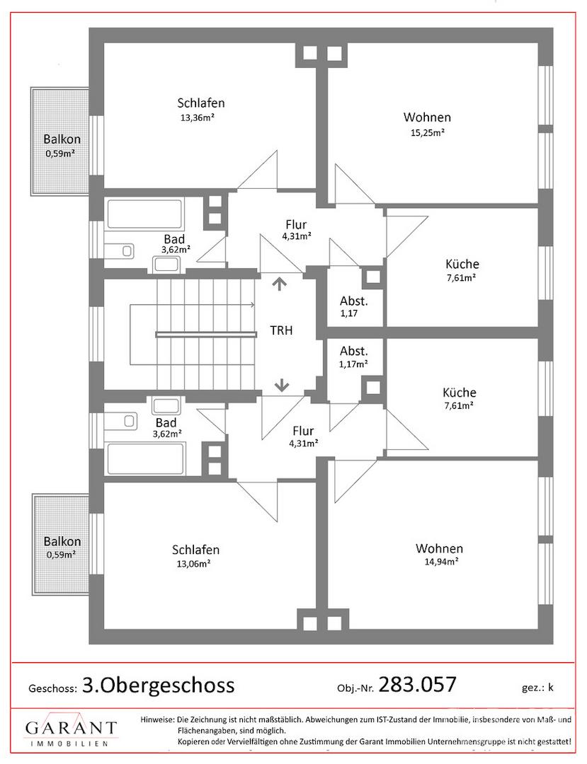 Grundriss 3. Obergeschoss