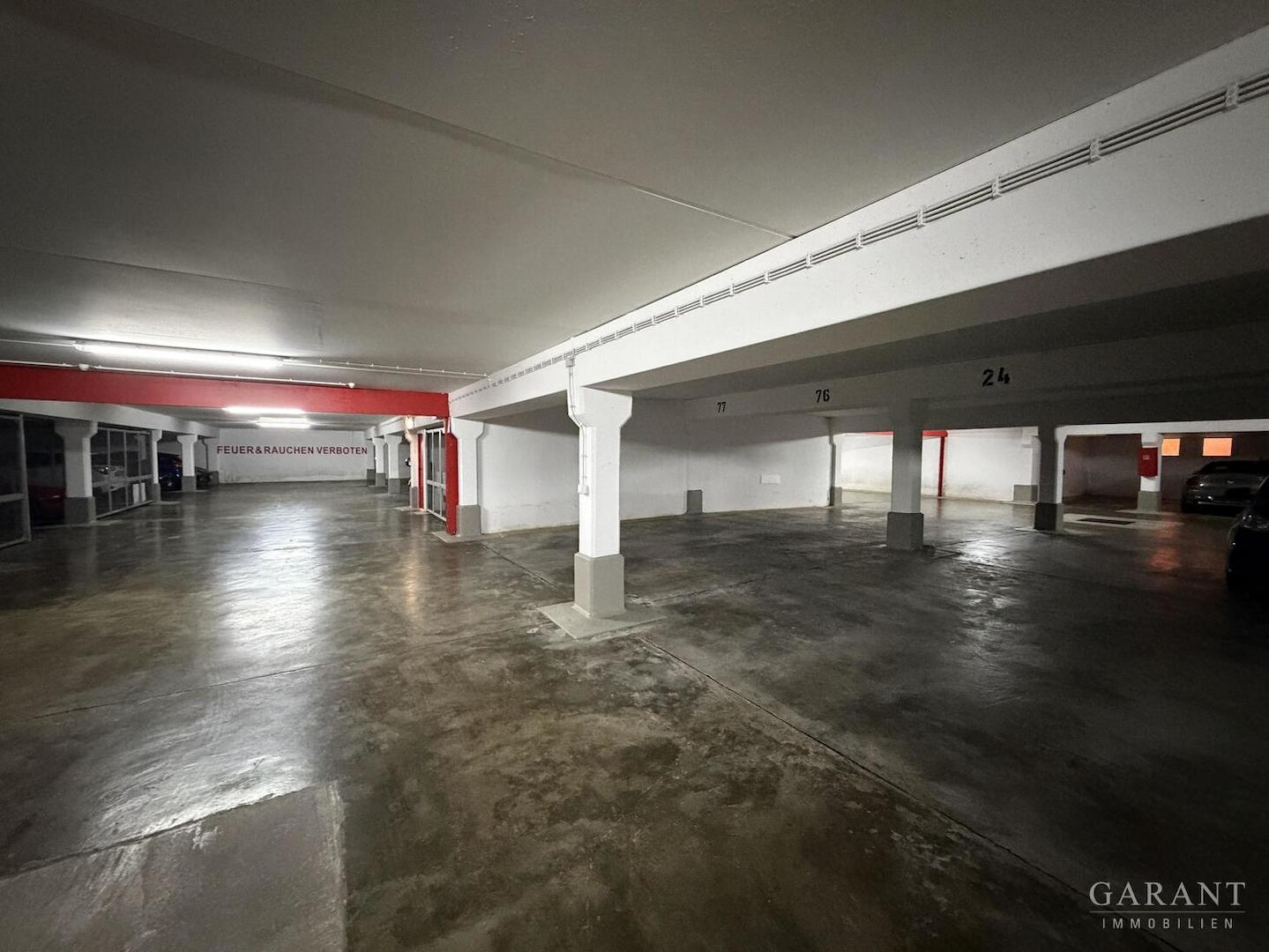 Blick in die Tiefgarage