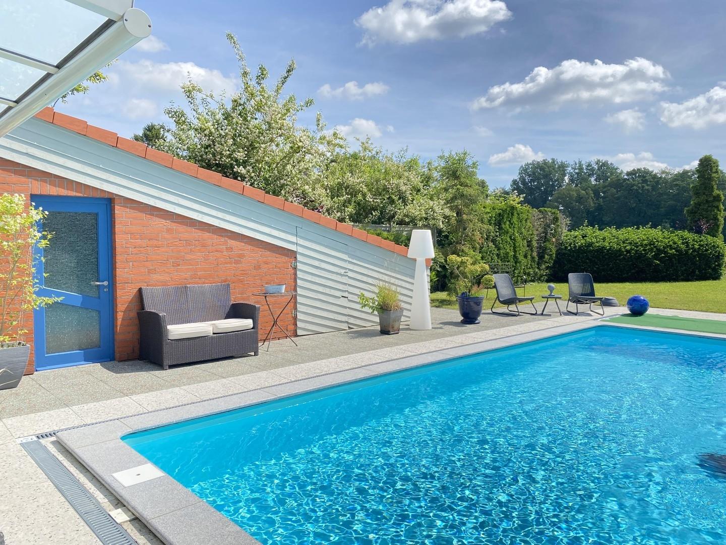 Blick auf den Pool