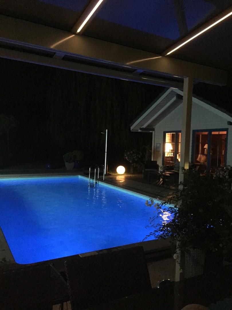 Pool/Gästehaus dunkel