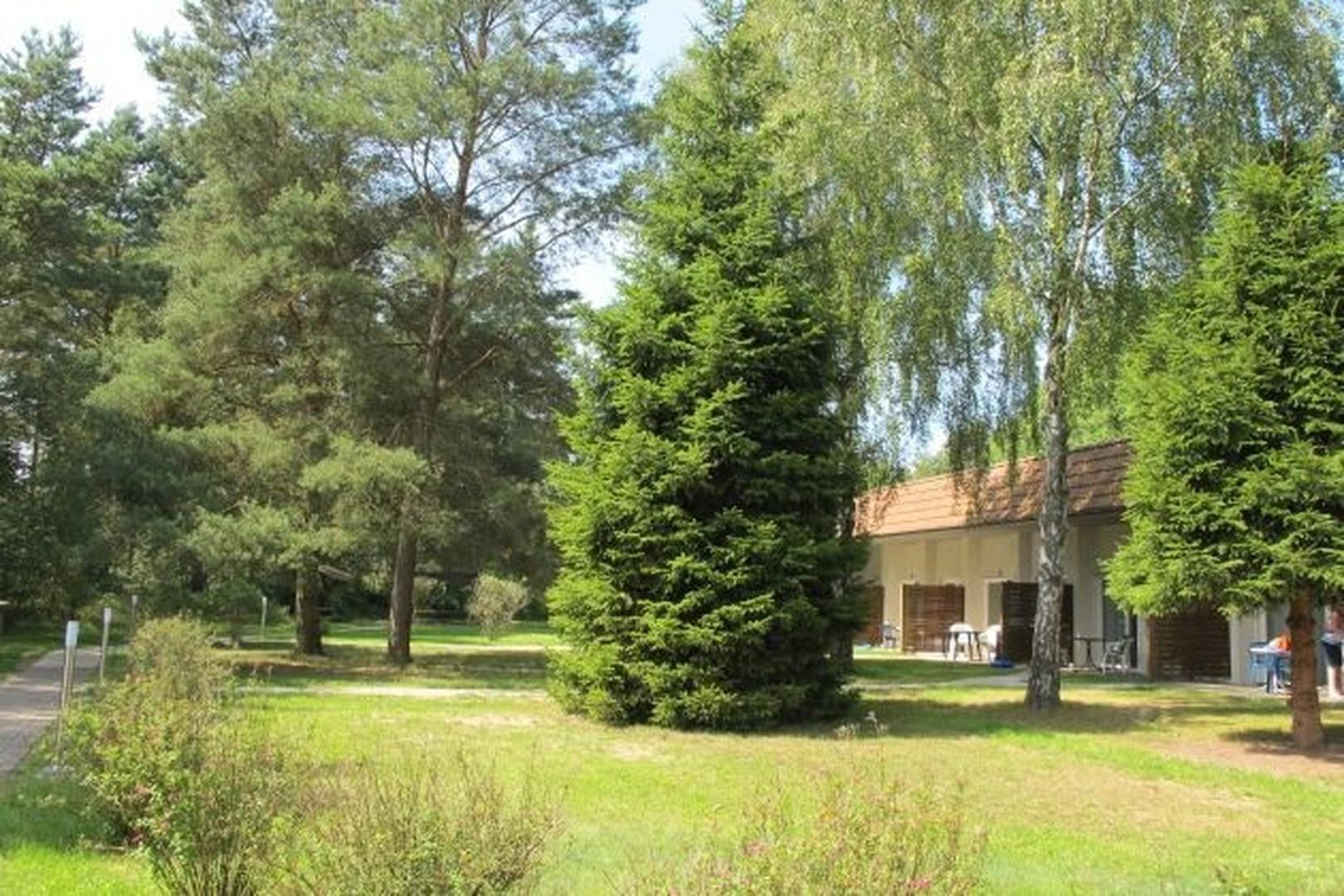 Gegenüberliegende Rasenflächen