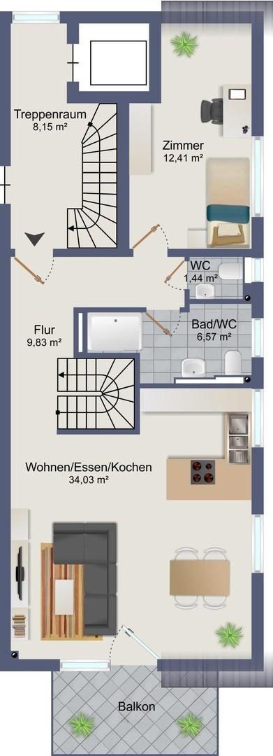 Grundriss 1.DG