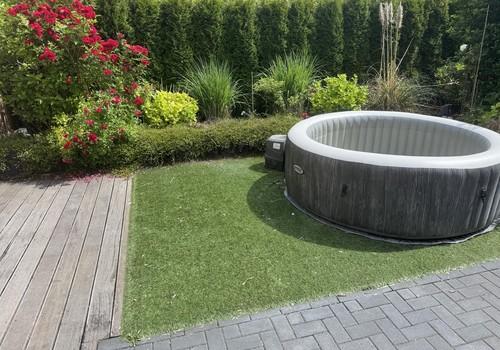 Ansicht vom  Garten hinten