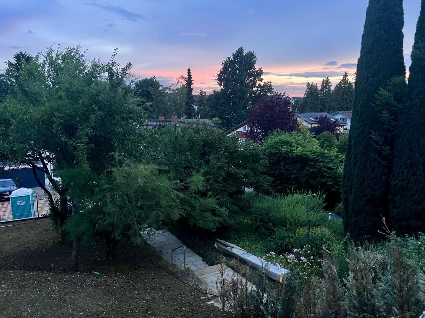 Ausblick vom Balkon