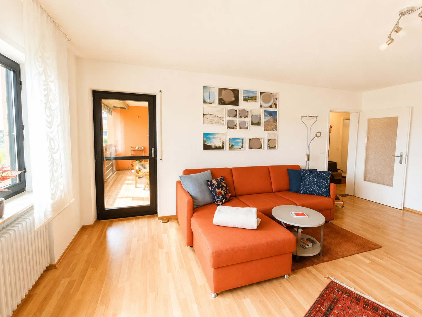 Wohnzimmer Balkonzugang