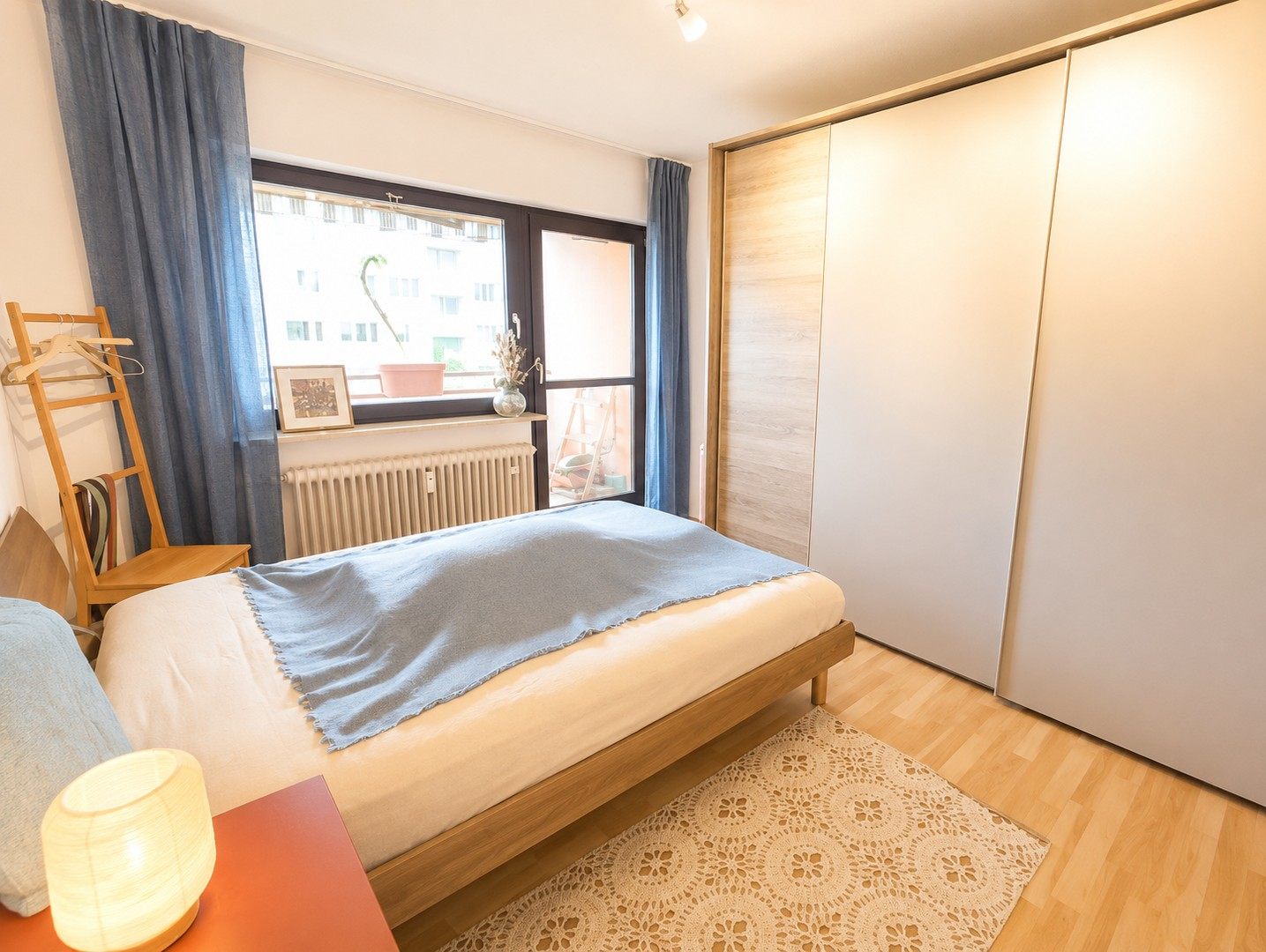 Schlafzimmer Balkonzugang
