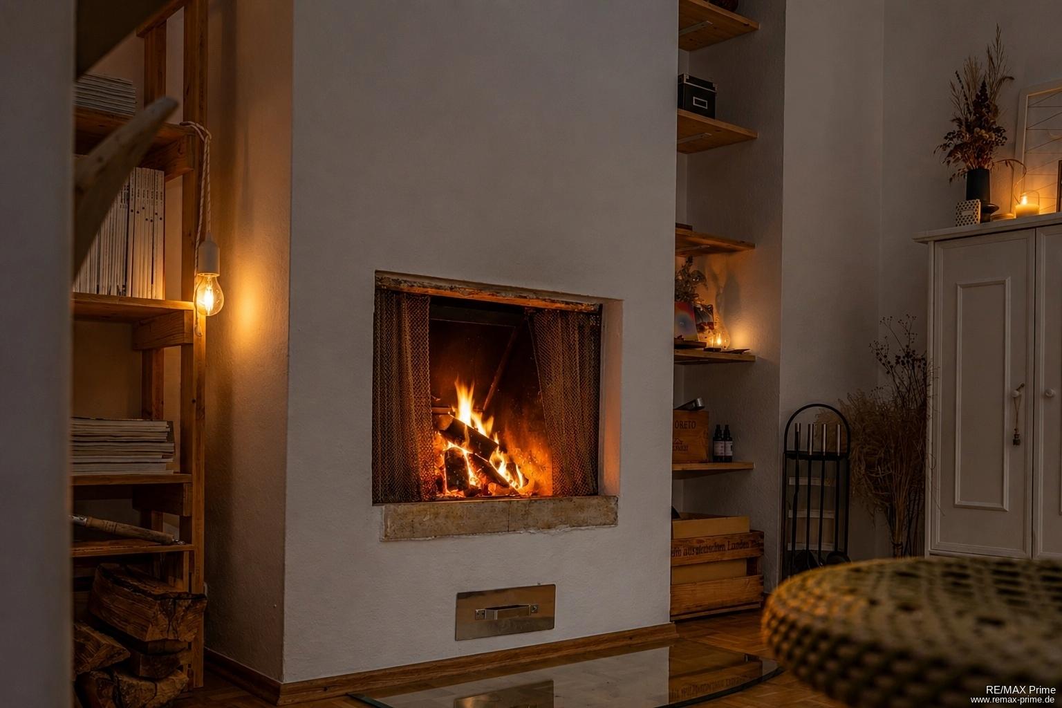 Winter vorm Kamin