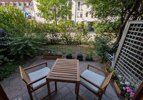 Terrasse mit Blich zum Garten