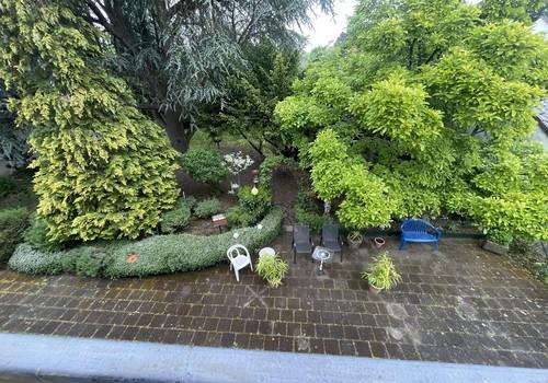 Blick vom Balkon