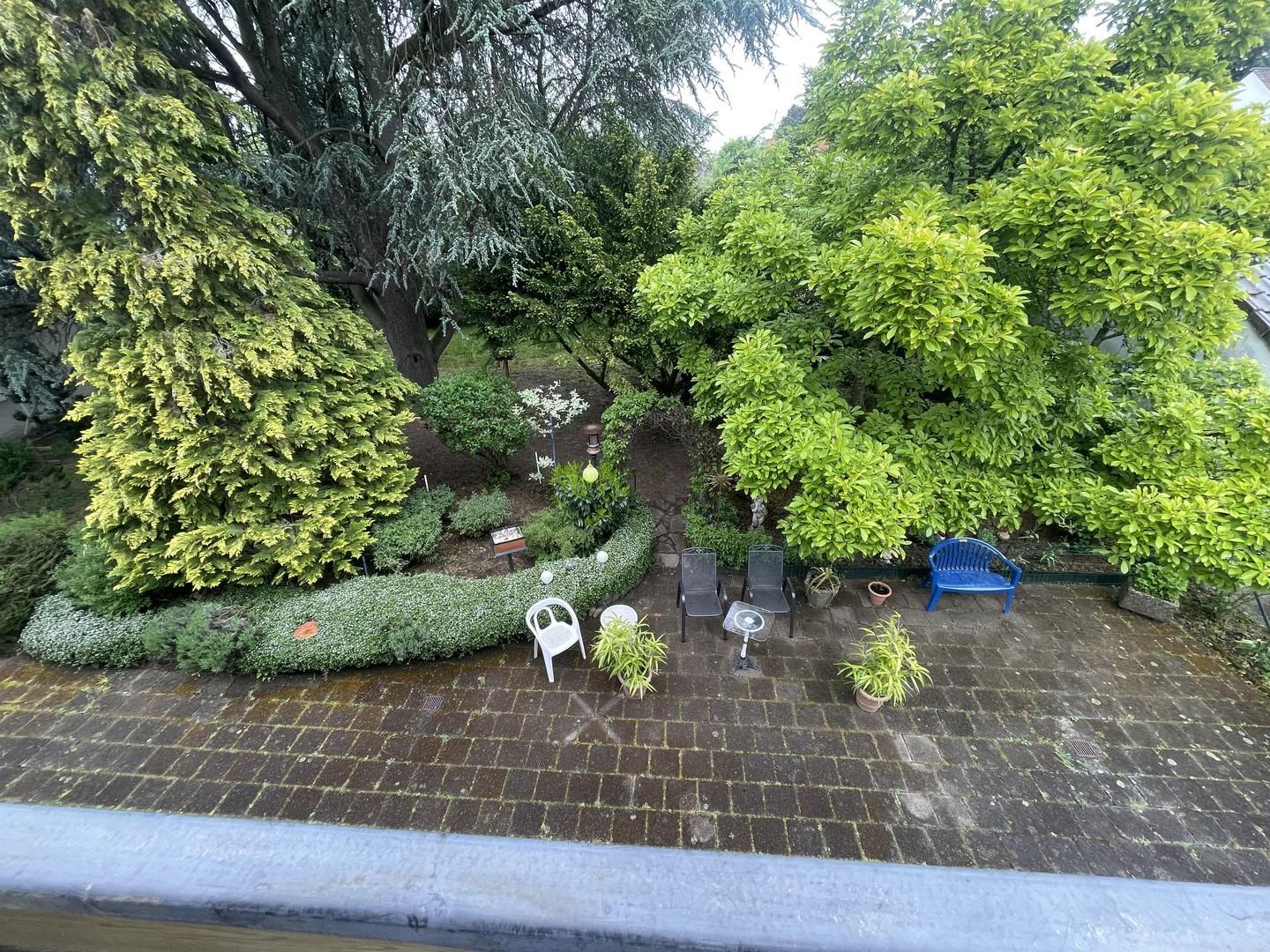 Blick vom Balkon