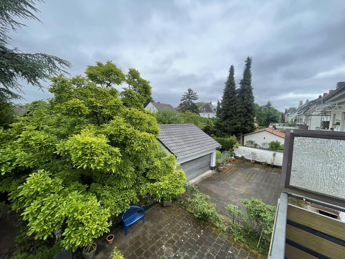 Blick vom Balkon