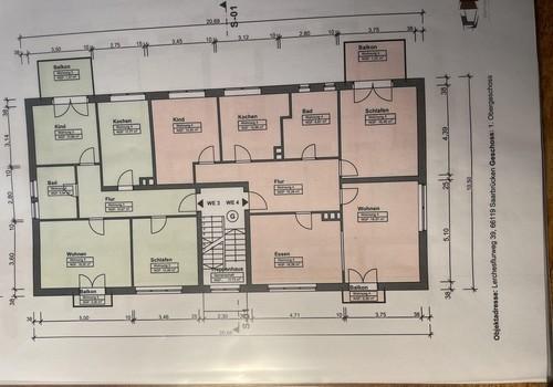 Grundriss Wohnung ( Orange)