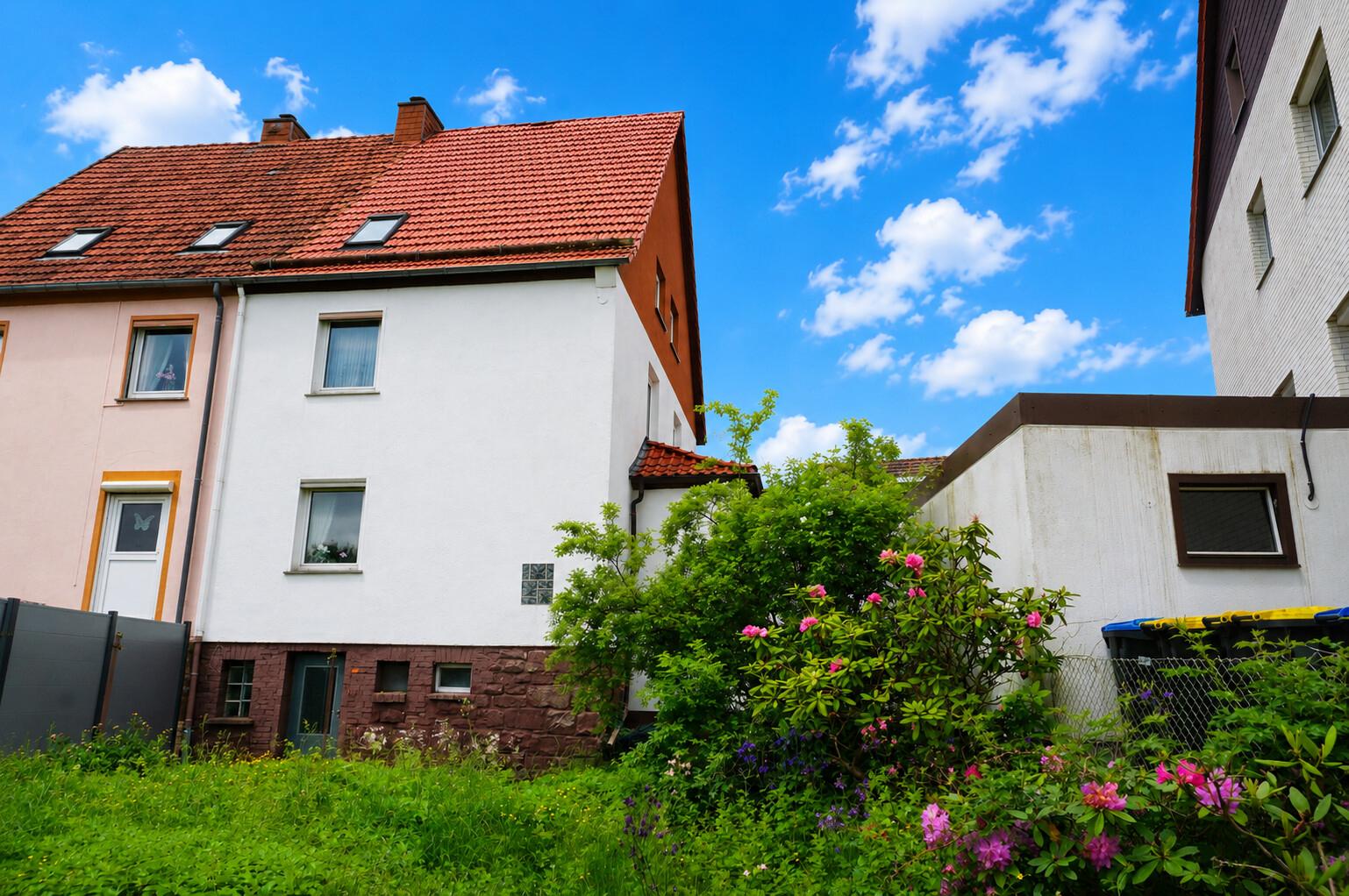 Hausrückseite
