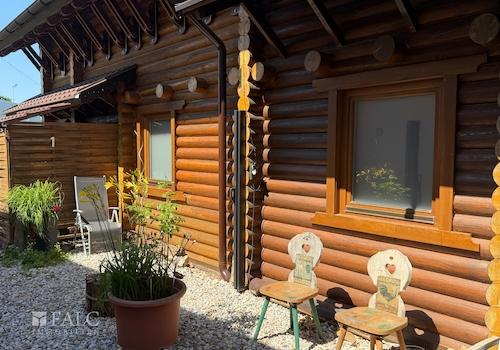 Eingangsbereich zur Sauna